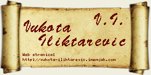 Vukota Iliktarević vizit kartica